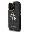 Guess Husa 4G Metal Logo Stand Camera Frame iPhone 16 Pro Max Negru