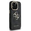 Guess Husa 4G Metal Logo Stand Camera Frame iPhone 16 Pro Max Negru