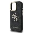 Guess Husa 4G Metal Logo Stand Camera Frame iPhone 16 Pro Max Negru