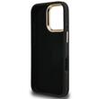 Guess Husa 4G Metal Logo Stand Camera Frame iPhone 16 Pro Max Negru