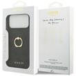 Guess Husa 4G Ring Stand iPhone 17 Pro Max Negru