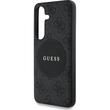 Guess Husa 4G Round Patch Classic Logo MagSafe Samsung Galaxy S25 Plus Negru