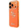 Guess Husa 4G Script Metal Logo iPhone 17 Pro Max Portocaliu