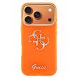 Guess Husa 4G Script Metal Logo iPhone 17 Pro Max Portocaliu