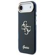 Guess Husa 4G Script Metal Logo iPhone Air Albastru