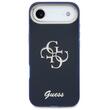 Guess Husa 4G Script Metal Logo iPhone Air Albastru