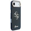 Guess Husa 4G Script Metal Logo iPhone Air Albastru
