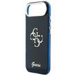 Guess Husa 4G Script Metal Logo iPhone Air Albastru