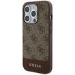 Guess Husa 4G Stripe Logo MagSafe iPhone 15 Pro Maro