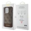 Guess Husa 4G Stripe Logo MagSafe iPhone 15 Pro Maro
