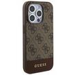 Guess Husa 4G Stripe Logo MagSafe iPhone 15 Pro Maro