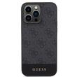 Guess Husa 4G Stripe Logo MagSafe iPhone 15 Pro Negru