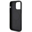 Guess Husa 4G Stripe Logo MagSafe iPhone 15 Pro Negru