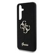 Guess Husa Fixed Glitter 4G Metal Logo Samsung Galaxy S25 Negru