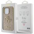 Guess Husa Fixed Glitter 4G Metal Logo iPhone 15 Pro Auriu