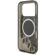 Guess Husa Flowers Strap MagSafe iPhone 17 Pro Negru
