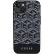 Guess Husa GCube Stripes MagSafe iPhone 15 / 14 / 13 Negru