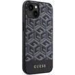 Guess Husa GCube Stripes MagSafe iPhone 15 / 14 / 13 Negru