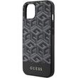 Guess Husa GCube Stripes MagSafe iPhone 15 / 14 / 13 Negru