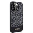 Guess Husa GCube Stripes MagSafe iPhone 15 Pro Negru