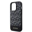 Guess Husa GCube Stripes MagSafe iPhone 15 Pro Negru