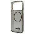 Guess Husa Glitters Script Strap MagSafe iPhone 17 Pro Max Negru