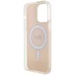 Guess Husa Iridescent Script MagSafe iPhone 15 Pro Roz