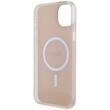 Guess Husa Iridescent Script MagSafe iPhone 15 Roz