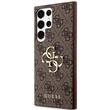 Guess Husa PU 4G Metal Logo Samsung Galaxy S24 Ultra Maro