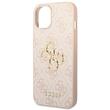 Guess Husa PU 4G Metal Logo iPhone 14 Roz