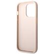 Guess Husa PU 4G Metal Logo iPhone 14 Pro Max Roz