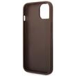 Guess Husa PU 4G Metal Logo iPhone 15 Maro