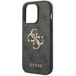 Guess Husa PU 4G Metal Logo iPhone 15 Pro Gri