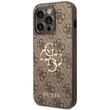 Guess Husa PU 4G Metal Logo iPhone 15 Pro Max Maro