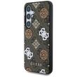 Guess Husa PU 4G Peony MagSafe Samsung Galaxy S25 Maro