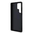 Guess Husa PU Grained 4G Metal Logo Samsung Galaxy S25 Ultra Negru