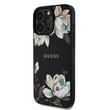 Guess Husa PU Grained Magnolia MagSafe iPhone 16 Pro Max Negru