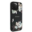 Guess Husa PU Grained Magnolia MagSafe iPhone 16 Pro Max Negru