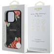 Guess Husa PU Leather 4G Roses MagSafe iPhone 16 Pro Max Negru