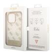 Guess Husa Peony Glitter Script Logo iPhone 14 Pro Auriu