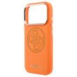 Guess Husa Perforated 4G Logo MagSafe iPhone 17 Pro Max Portocaliu