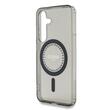 Guess Husa Rhinestones Ring MagSafe Samsung Galaxy S25 Negru