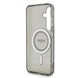 Guess Husa Rhinestones Ring MagSafe Samsung Galaxy S25 Negru