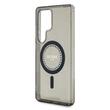 Guess Husa Rhinestones Ring MagSafe Samsung Galaxy S25 Ultra Negru