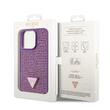 Guess Husa Rhinestones Triangle Metal Logo iPhone 15 Pro Mov