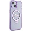 Guess Husa Ring Stand Glitter MagSafe iPhone 15 Mov