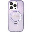 Guess Husa Ring Stand Glitter MagSafe iPhone 15 Pro Mov