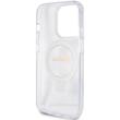 Guess Husa Ring Stand Glitter MagSafe iPhone 15 Pro Transparent