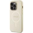 Guess Husa Saffiano MagSafe iPhone 15 Pro Bej