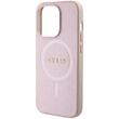 Guess Husa Saffiano MagSafe iPhone 15 Pro Max Roz